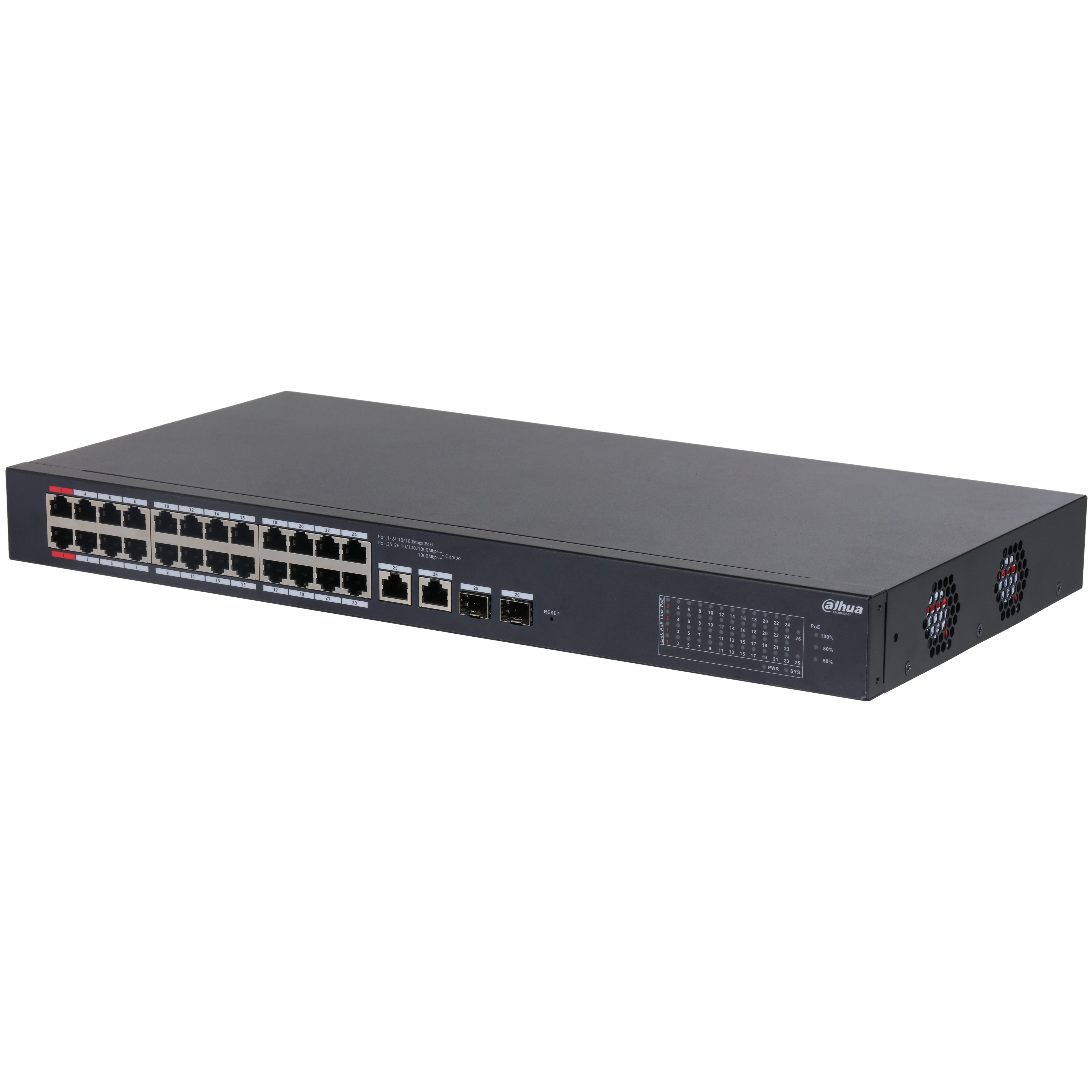 CS4226‐24ET‐240 24 Port Yönetilebilir Cloud PoE Ethernet Switch