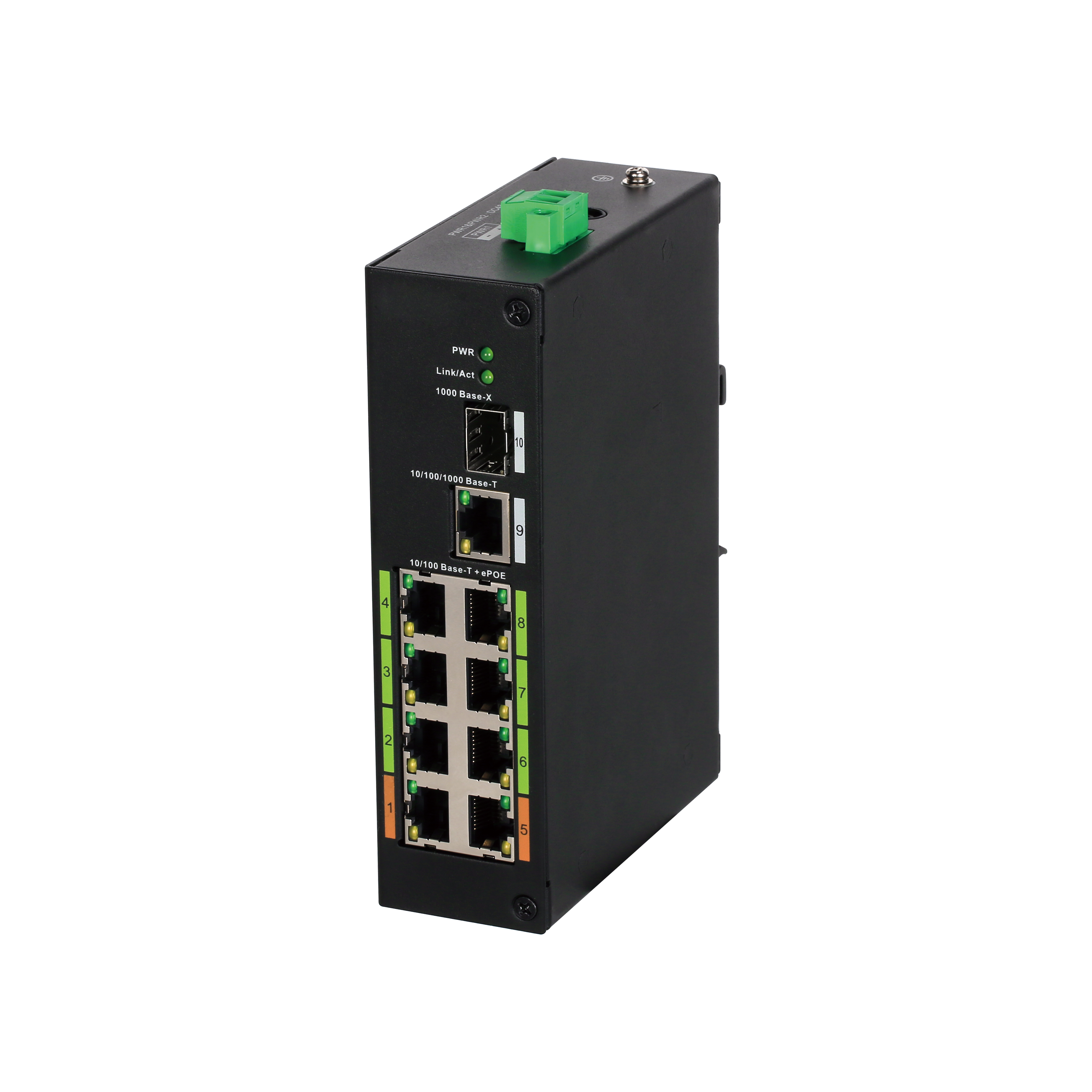 LR2110‐8ET‐120 8Port ePoE Switch (8FE ePoE + 1GE+ 1GE SFP, Toplam 120W PoE )