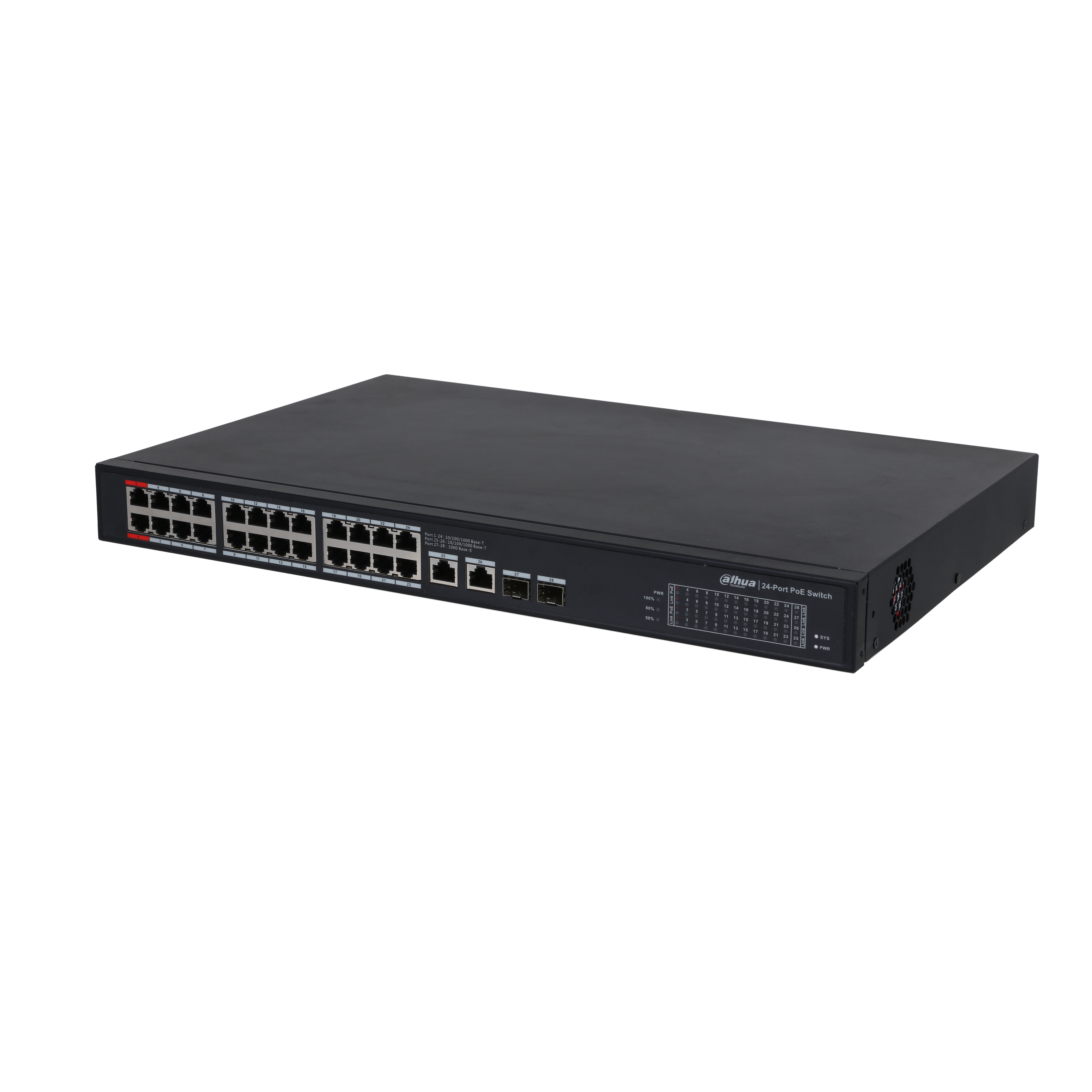 PFS3228‐24GT‐360‐V2 24 Port PoE Switch (24GE PoE + 2GE Uplink + 2GE SFP Kombo, Toplam 360W PoE )